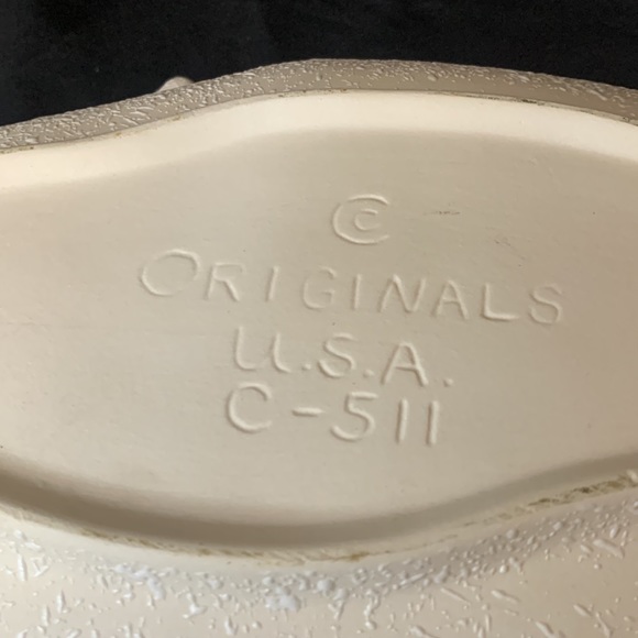 Vintage MCM 1960’s China Craft Originals white spatterware C-511 console bowl - Picture 8 of 11